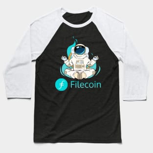 Filecoin Crypto coin Crytopcurrency Baseball T-Shirt